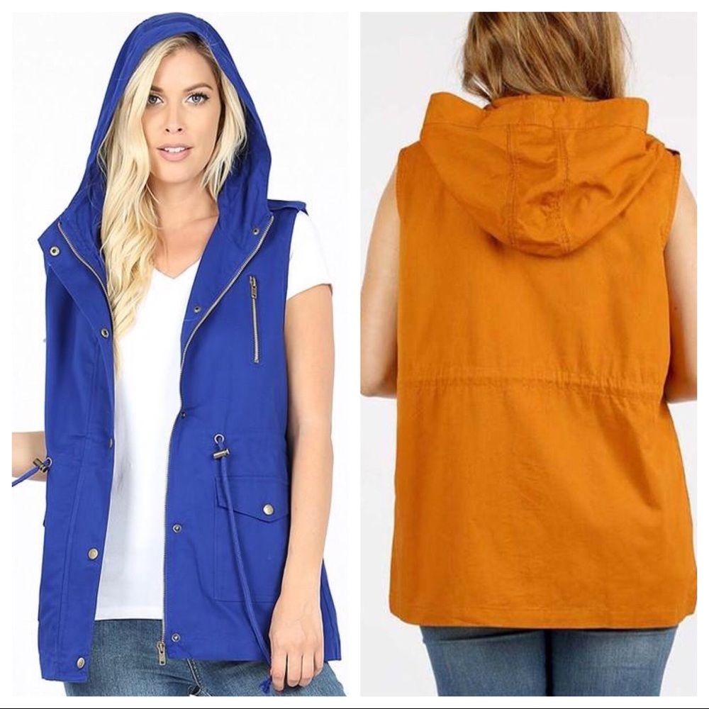 Denim Blue Cargo Vest